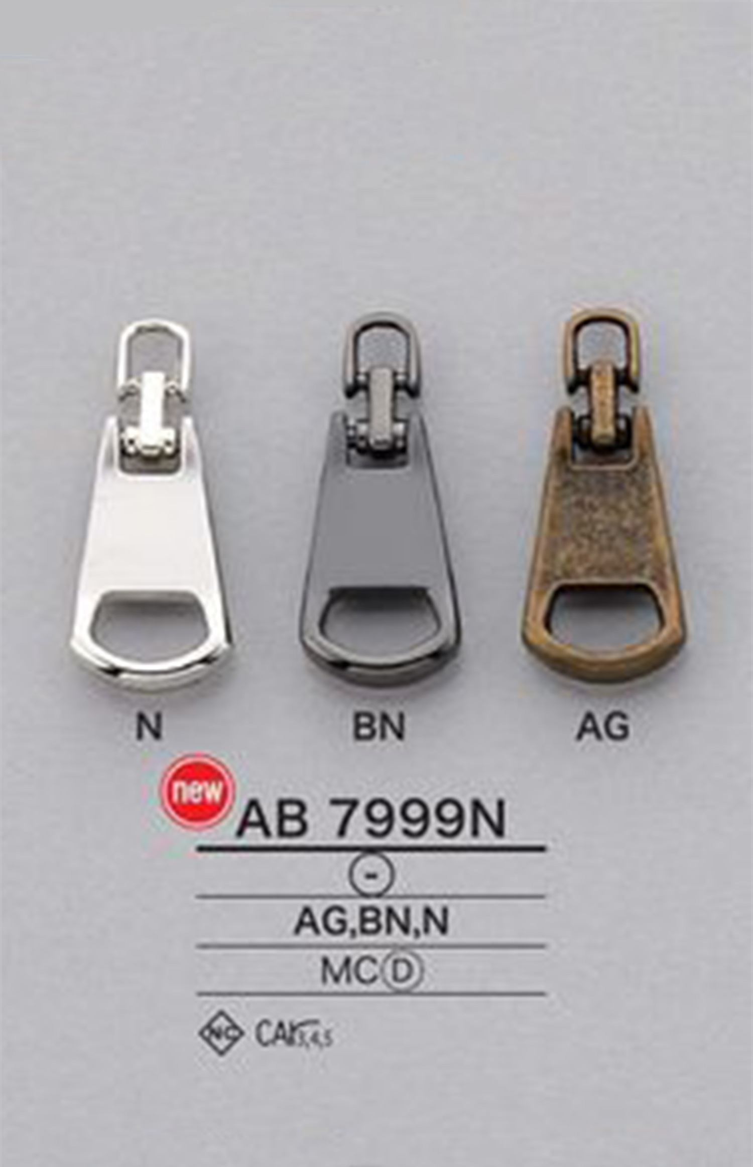 AB7999N Zipper Point (Pull Tab) IRIS