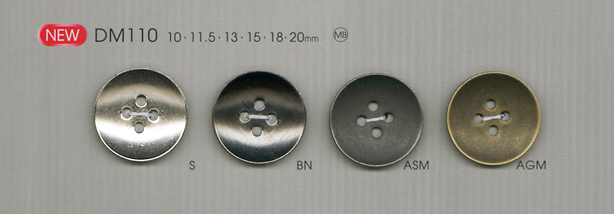 DM110 Elegant Simple Metal Buttons For Shirts And Jackets DAIYA BUTTON