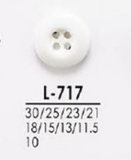 L717 Buttons For Dyeing From Shirts To Coats IRIS
