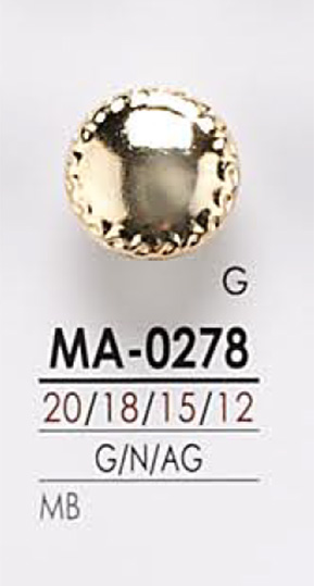MA0278 Metal Button IRIS