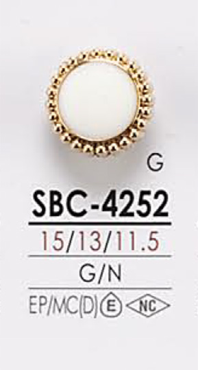 SBC4252 Metal Button For Dyeing IRIS