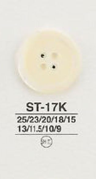 ST17K Natural Material 4- Shell Shell Button Button Poppy Type IRIS