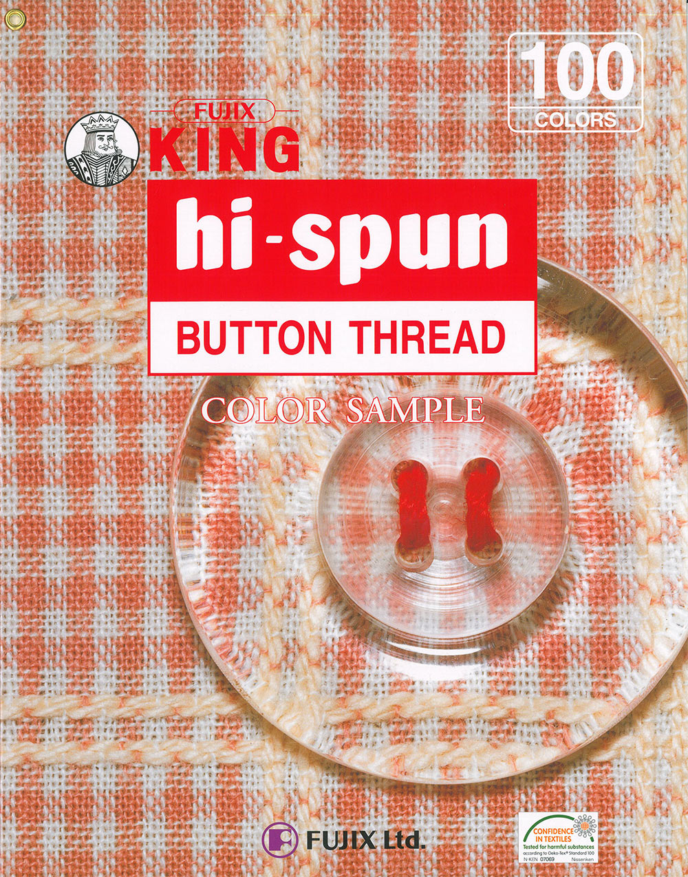 FUJIX-SAMPLE-12 Hi-spun BOTTON THREAD[Sample Card] FUJIX
