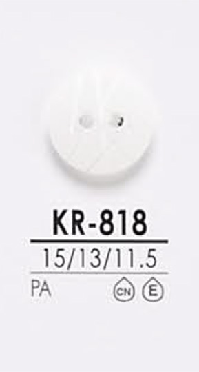 KR818 Black &amp; Dyeing Shirt Button IRIS