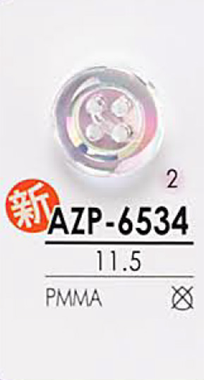 AZP6534 Aurora Pearl Button IRIS