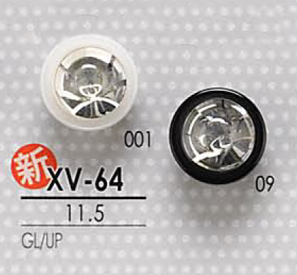 XV64 Crystal Stone Button For Dyeing IRIS