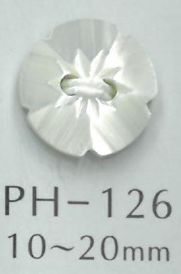 PH126 2 Hole Flower Shell Button Sakamoto Saji Shoten