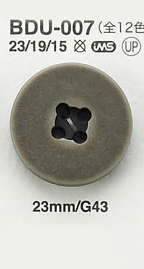 BDU007 Vintage Finish Button IRIS
