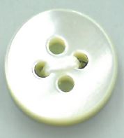 T1003 3mm Thick 4 Hole Flat Shell Button Sakamoto Saji Shoten