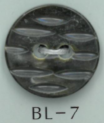 BL-7 2 Hole Carved Shell Button Sakamoto Saji Shoten