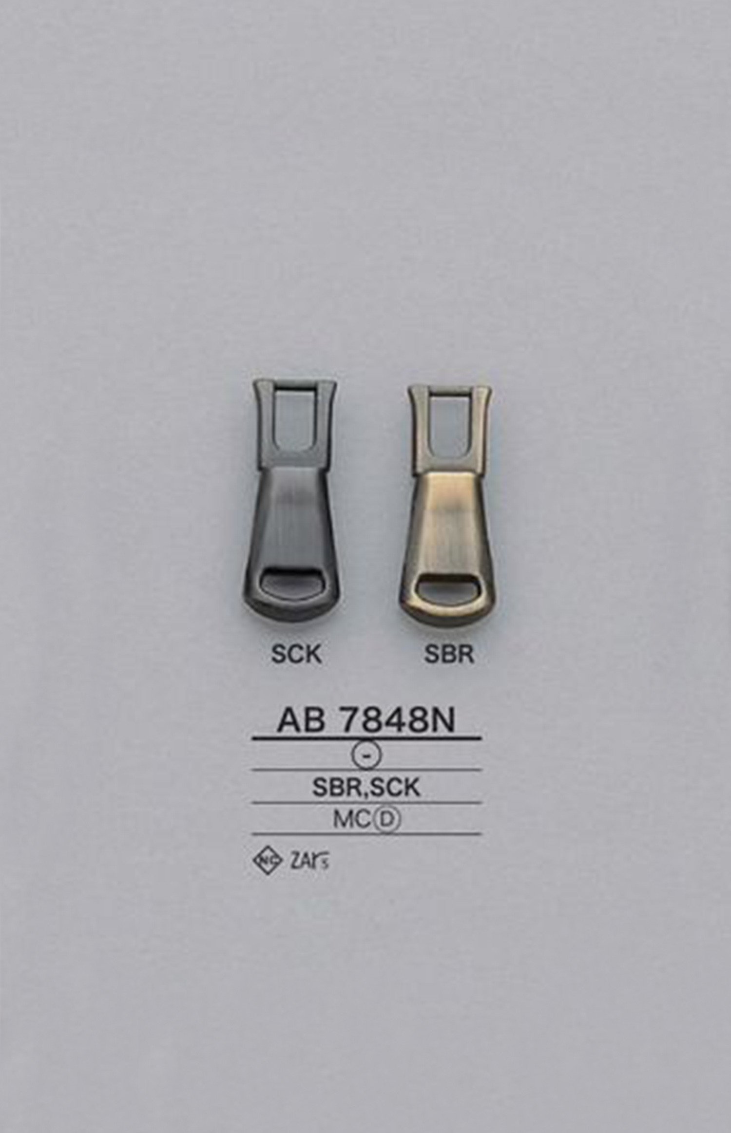 AB7848N Zipper Point (Pull Tab) IRIS