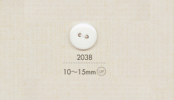 2038 DAIYA BUTTONS 2-hole Flat Polyester Button DAIYA BUTTON