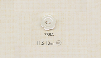 788A DAIYA BUTTONS 2-hole Polyester Button (Flower Shape) DAIYA BUTTON