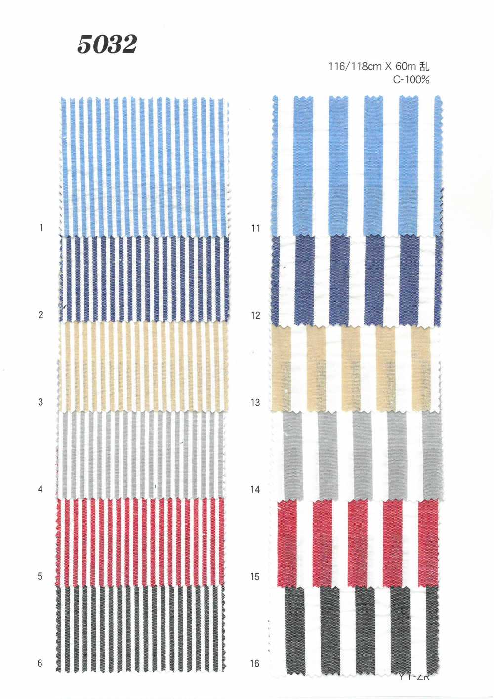 MU5032 Seersucker Stripes[Textile / Fabric] Ueyama Textile