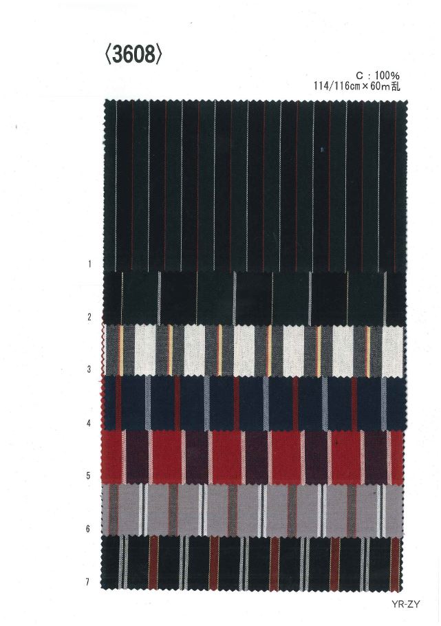 3608 Yarn-dyed Regimental Stripe[Textile / Fabric] Ueyama Textile