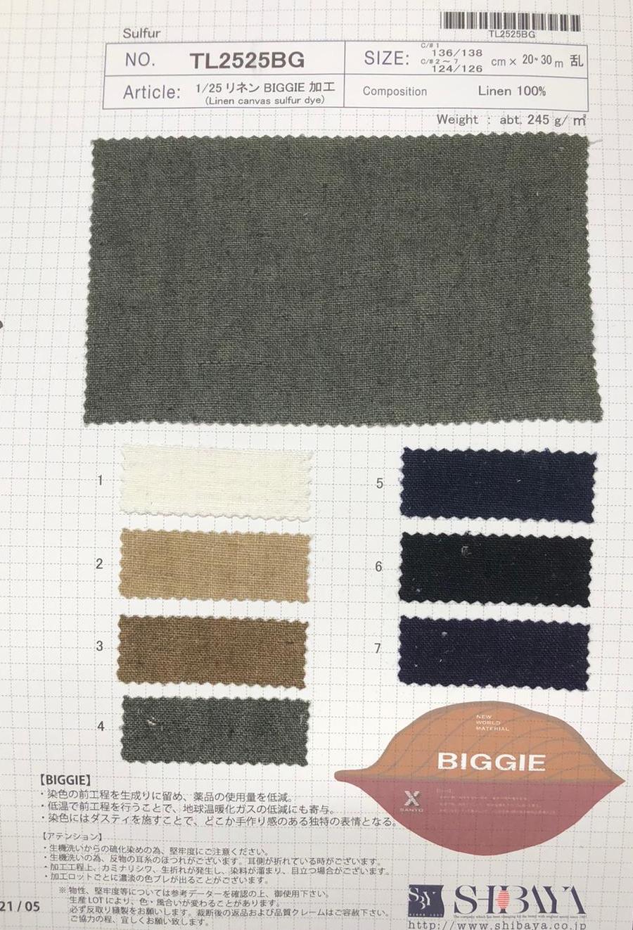 TL2525BG 1/25 Linen BIGGIE Processing[Textile / Fabric] SHIBAYA