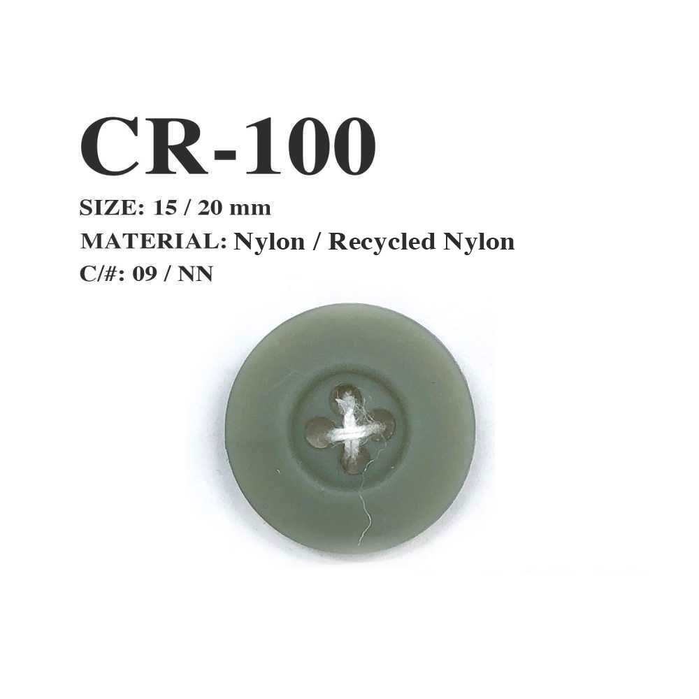 CR-100 Recycled Fishing Net Nylon 4-hole Button Morito