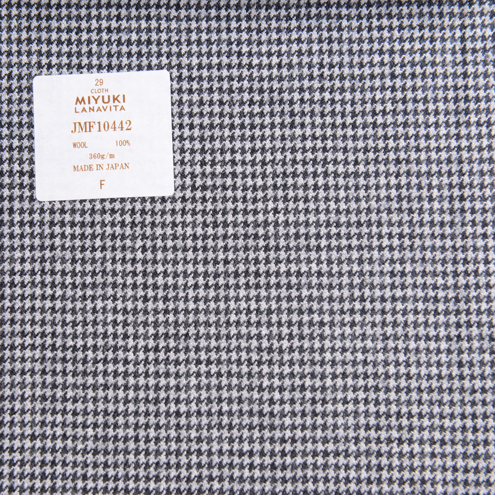 JMF10442 Lana Vita Collection Houndstooth Gray[Textile] Miyuki Keori (Miyuki)