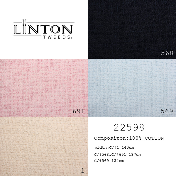 22598 LINTON Linton Tweed British Textile Outer Material LINTON