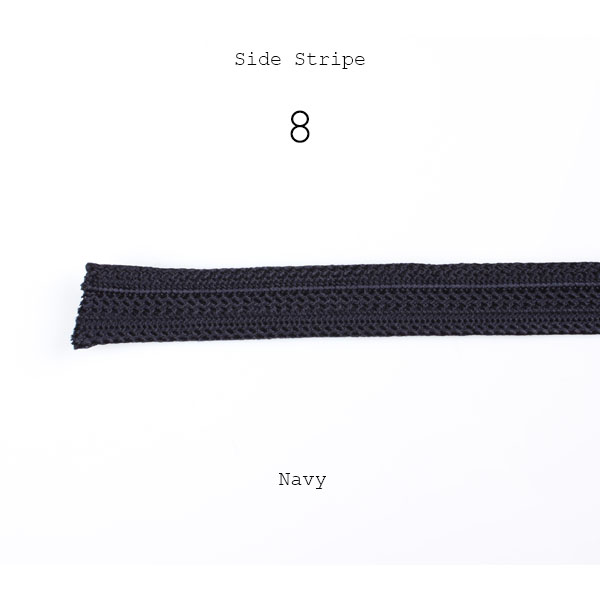 8 Side Striple Tape 100% Rayon Side Striple Slip 18mm Width Navy Blue[Ribbon Tape Cord] Yamamoto(EXCY)