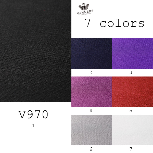 V970 British - Shawl Label Silk Silk Satin Satin Fabric[Textile] VANNERS