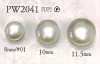 PW2041 Pearl Tone Button Tunnel Hole