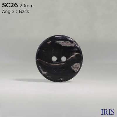 SC26 Natural Material Shell 2 Holes Glossy Button IRIS Sub Photo
