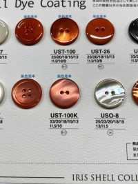 UST100K Natural Material Dyeing Front Hole 2 Shell Shell Shell Matte Button IRIS Sub Photo