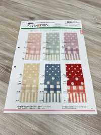 88180 SEVENBERRY W Gauze Polka Dot Check Stripe[Textile / Fabric] VANCET Sub Photo