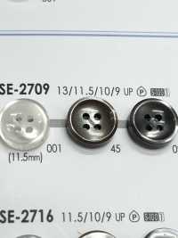 SE-2709 4-hole Polyester Button For Simple Shell-like Shirts And Blouses IRIS Sub Photo