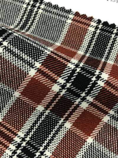 43462 [OUTLET] LANATEC (R) LEI Polyester Check Stretch[Textile / Fabric] SUNWELL Sub Photo