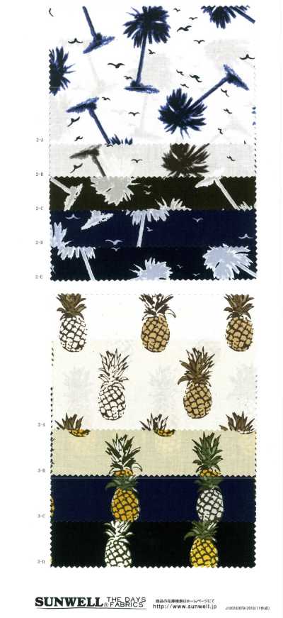 28061 [OUTLET] Aloha Pattern Print[Textile / Fabric] SUNWELL Sub Photo