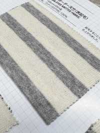 475 16// BSQ Horizontal Striped Cotton Jersey(Fuzzy Surface)[Textile / Fabric] VANCET Sub Photo