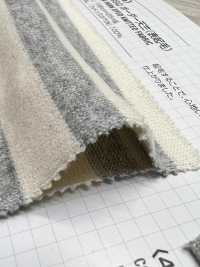 475 16// BSQ Horizontal Striped Cotton Jersey(Fuzzy Surface)[Textile / Fabric] VANCET Sub Photo