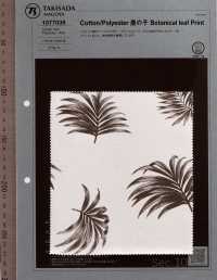 1077039 T / C Moss Stitch Leaf Print[Textile / Fabric] Takisada Nagoya Sub Photo