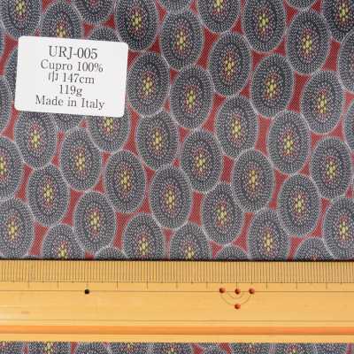 URJ-005 Made In Italy Cupra 100% Printed Lining Komon Pattern TCS Sub Photo