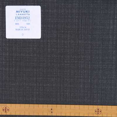 EMD3952 Fine Wool Collection Vintage Micro Pattern Charcoal Gray[Textile] Miyuki Keori (Miyuki) Sub Photo