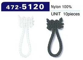 472-5120 Button Loop Braid Type Total Length 30 Mm (10 Pieces)[Button Loop Frog Button] DARIN