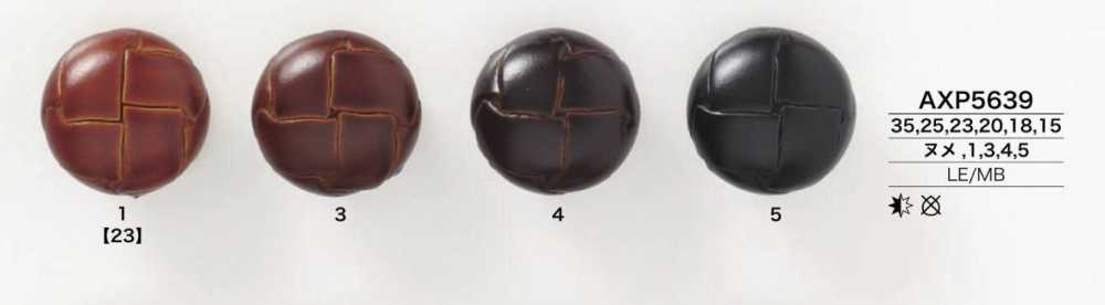 AXP5639 Leather/brass Buttons IRIS
