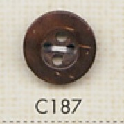 C187 Natural Wood 4-hole Button DAIYA BUTTON(DAIYA BUTTON)