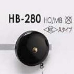 HB280 Real Buffalo Horn/brass 4-hole Button IRIS