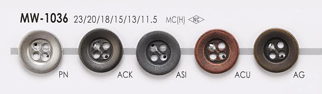 MW1036 4-hole Metal Button For Jackets And Suits IRIS