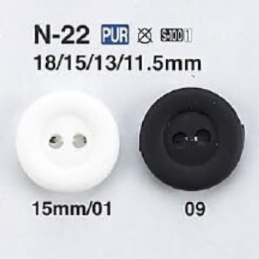 N22 Polyurethane Two-hole Button IRIS