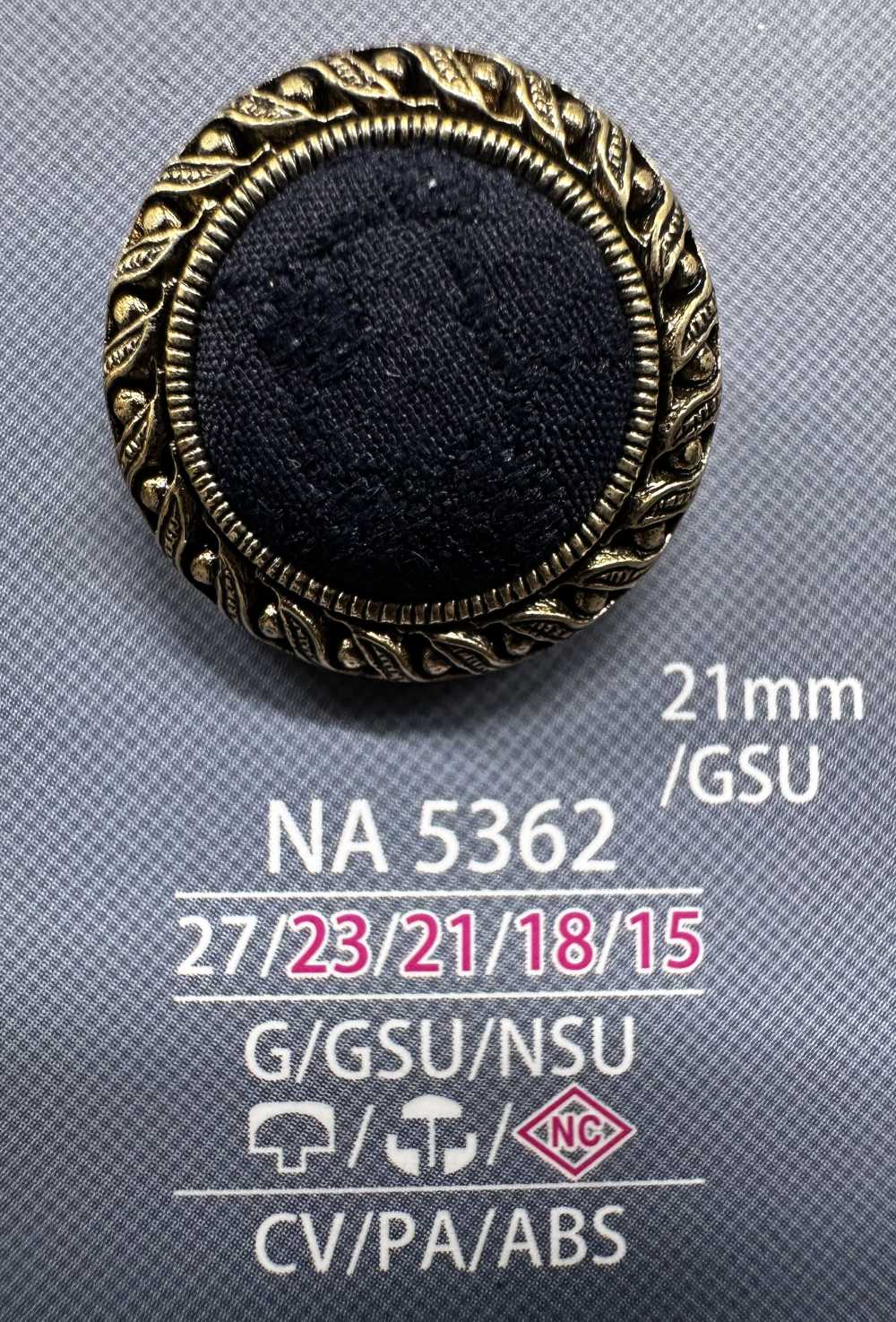 NA5362 Cap And Close Post Combination Cloth Button IRIS