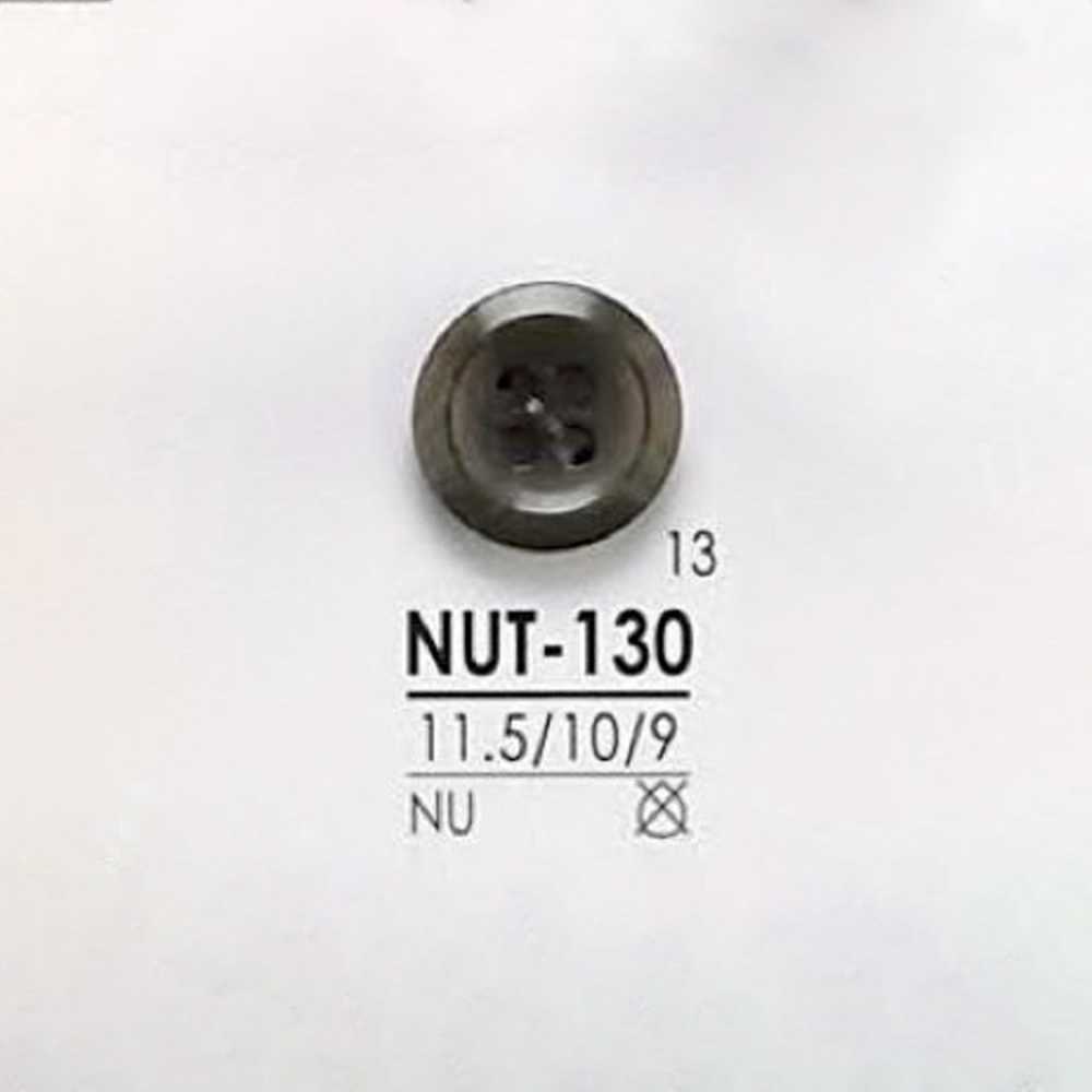 NUT130 Natural Material Nut 4 Hole Button IRIS