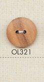 OL321 Natural Material Wood 2 Hole Button DAIYA BUTTON