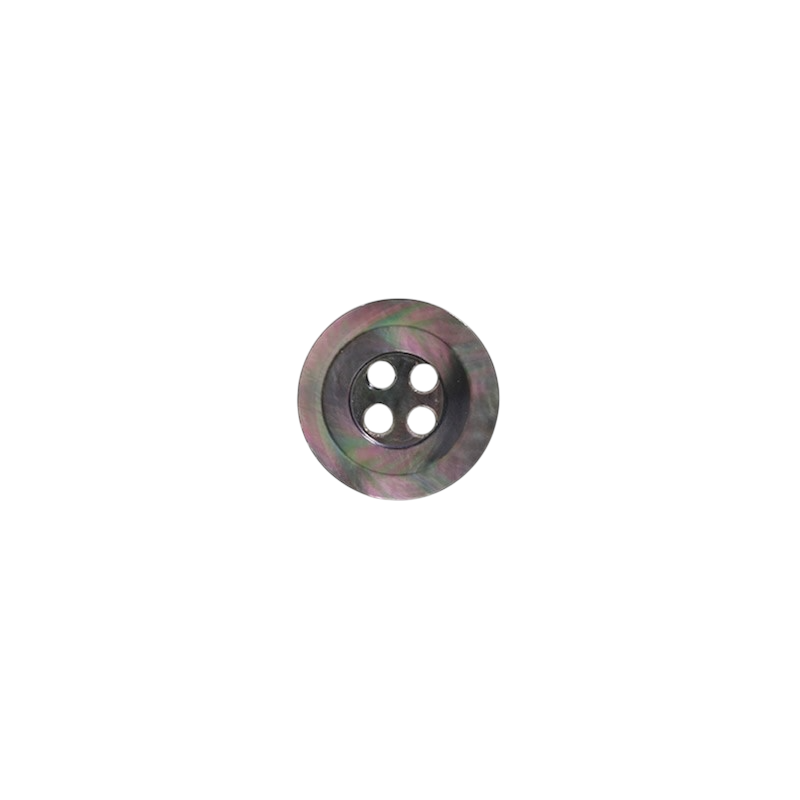 SB7 Mother Of Pearl Shell Lipped Shell Button With 4 Holes On The Front IRIS