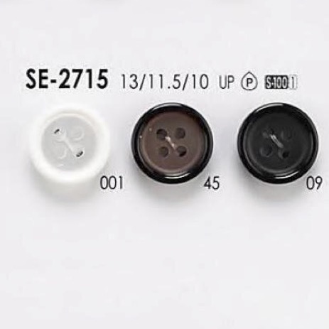 SE2715 Polyester Resin 4-hole Button IRIS