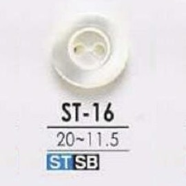 ST16 Two-hole Button Made Of Takase Shell IRIS