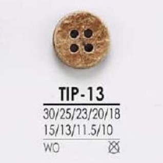 TIP13 Wooden 4-hole Button IRIS